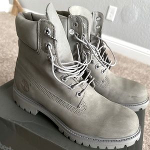 Grey Timberland Boots